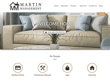 Tablet Screenshot of martin-property.com